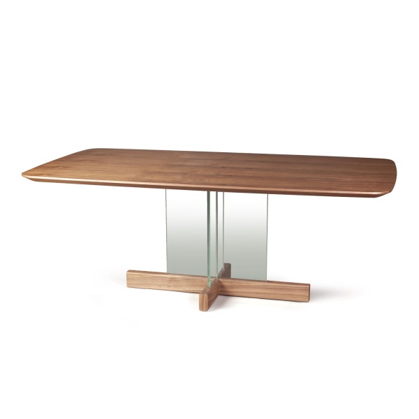 Стол обеденный Ghost 200, столешница орех от интернет-магазина IDODOM.RU