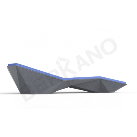 Шезлонг Quaro с подушками Black Granite, Navy от интернет-магазина IDODOM.RU