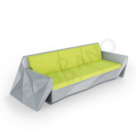Диван Quaro с подушками Graphite, Green