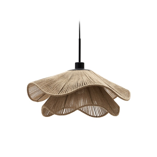 Плафон Pontos из джута с натуральной отделкой, 50 см от интернет-магазина IDODOM.RU