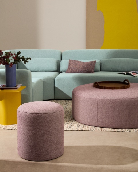 Чехол на подставку для ног Kaeli фиолетовый Ø43 см от интернет-магазина IDODOM.RU