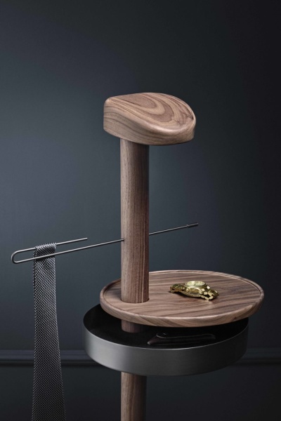 Вешалка напольная Momentos M орех / мрамор Emperador от интернет-магазина IDODOM.RU