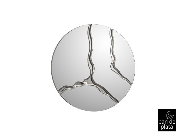 Круглое зеркало Surcos D100 серебристое от интернет-магазина IDODOM.RU