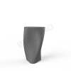 Кашпо Twist 90 Coal Black
