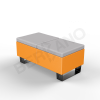 Скамейка Brick 120 Orange, Gray