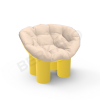 Кресло SLON Kids Yellow, Milk