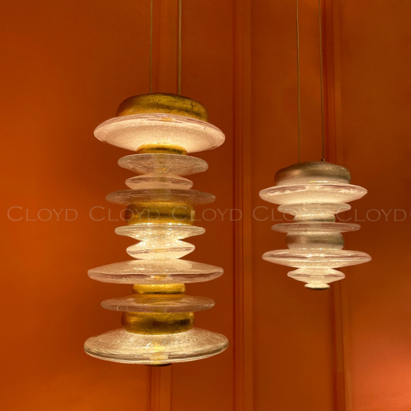 Подвесной светильник Cloyd GEFEST P3 / выс. 29 см - золото сусальн. (арт.10389) от интернет-магазина IDODOM.RU
