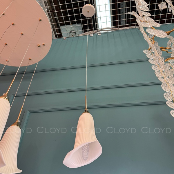 Подвесной светильник Cloyd OSANNA P1 / Ø13 см - керамика - белый (арт.11887) от интернет-магазина IDODOM.RU