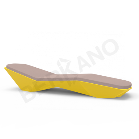 Шезлонг Quaro с подушками Yellow, Cappuccino