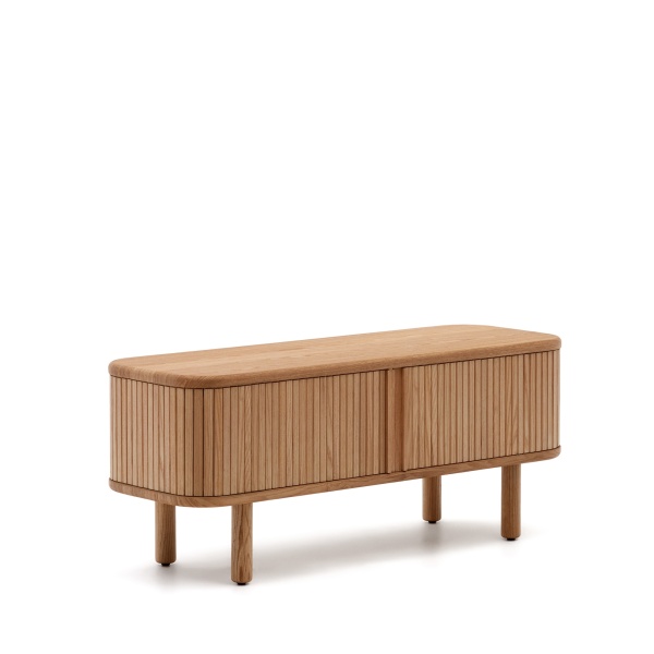 Mailen Тумба под ТВ с 2 дверцами из ясеневого шпона натуральной отделки 120 х 50 см от интернет-магазина IDODOM.RU