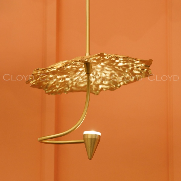 Подвесной светильник Cloyd KIRIBATI P1 / Ø20 см - латунь (арт.11374) от интернет-магазина IDODOM.RU