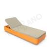 Шезлонг Grace Orange, Bone Brown