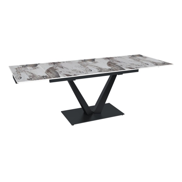 Стол раскладной Malibu (140+40+40), керамика глянцевая Pandora от интернет-магазина IDODOM.RU