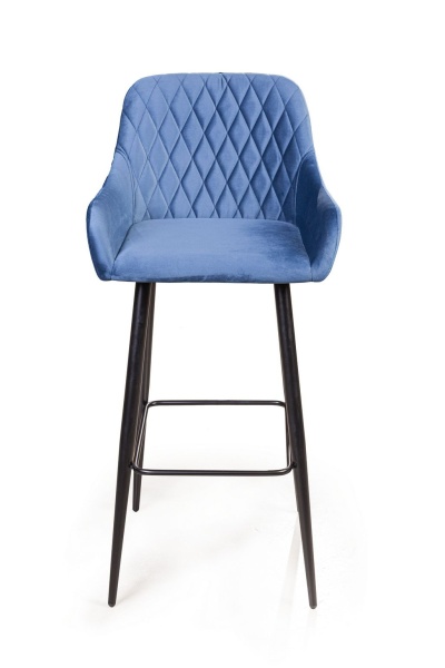 Стул барный Robert, бархат синий 29 от интернет-магазина IDODOM.RU