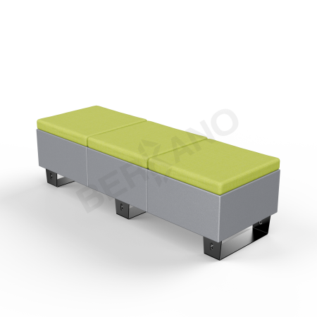 Скамейка Brick 180 Graphite, Green