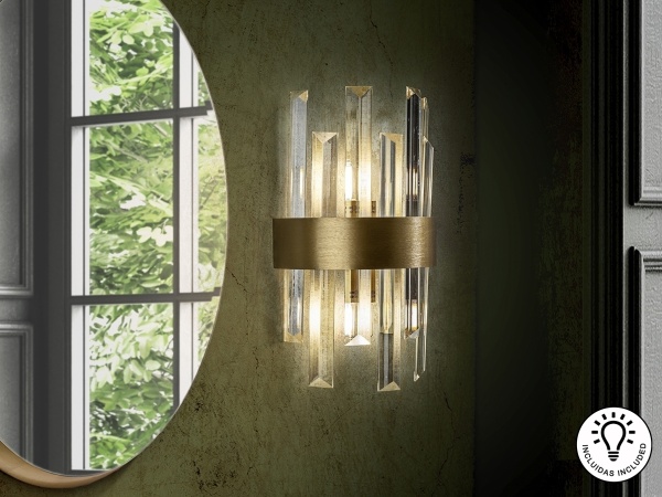 Настенный светильник Grace 2L золотой от интернет-магазина IDODOM.RU
