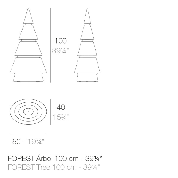 Светящееся дерево Forest 100 cm от интернет-магазина IDODOM.RU