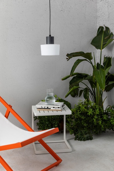 Подвесной светильник Muffin основание серое, абажур белый от интернет-магазина IDODOM.RU