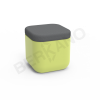 Пуф Grace зеленого цвета, аксессуар темно-серого цвета