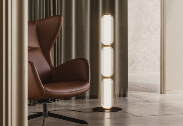 Торшер Elma золотой от интернет-магазина IDODOM.RU