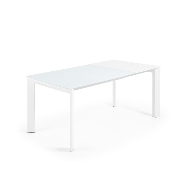 Стол обеденный Atta 120(180)x80 белое стекло от интернет-магазина IDODOM.RU