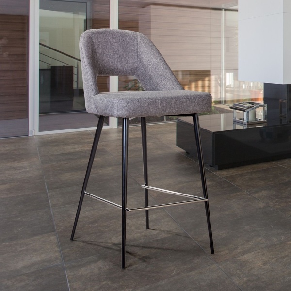 Стул полубарный Dante, рогожка серый от интернет-магазина IDODOM.RU