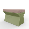 Скамейка X-seat Line Olive green, Cappuccino