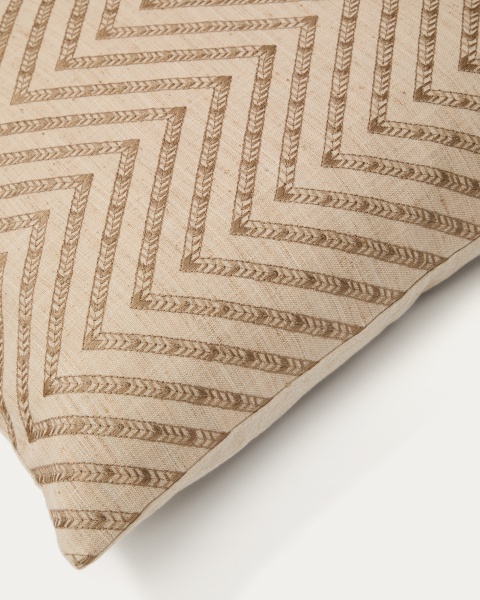 Olea Чехол на подушку из хлопка, бежевый, 50 x 50 см от интернет-магазина IDODOM.RU