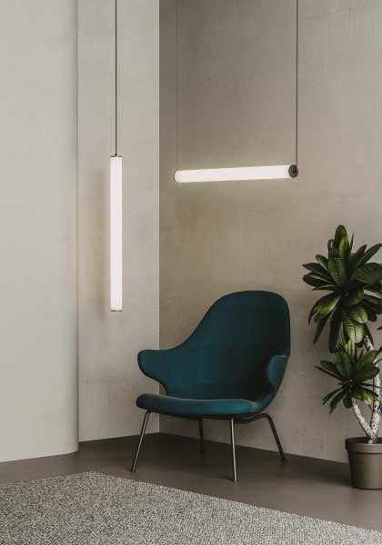 Подвесной светильник Tube черный от интернет-магазина IDODOM.RU