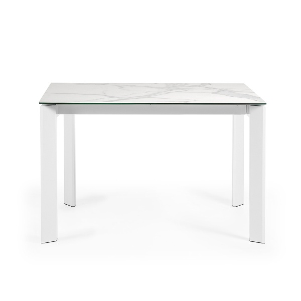 Стол Atta с белыми ножками 120(180)x80 см от интернет-магазина IDODOM.RU