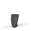 Кашпо Twist 68 графитового цвета