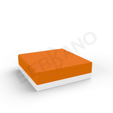 Пуф Quarter modular с подушками Snow White, Orange