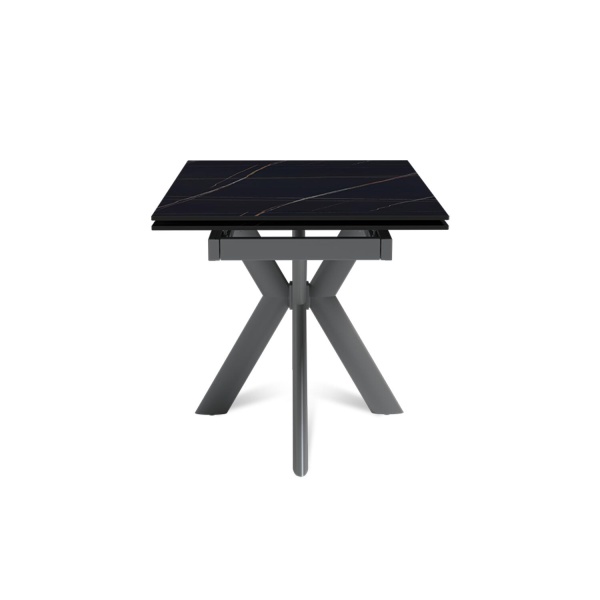 Стол раскладной Strong (120+30+30), керамика матовая Black Gold от интернет-магазина IDODOM.RU