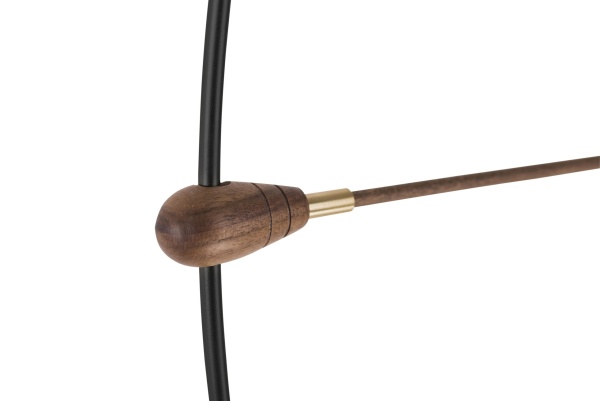 Часы настенные Bilbao Premium Walnut - black от интернет-магазина IDODOM.RU