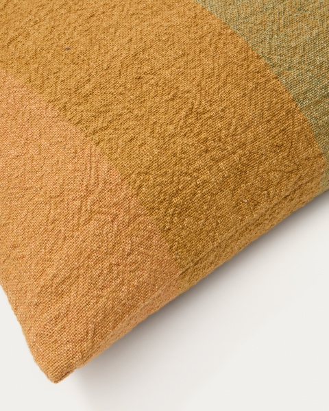 Чехол для подушки Taris из льна в горчичную полоску 50 х 50 см от интернет-магазина IDODOM.RU