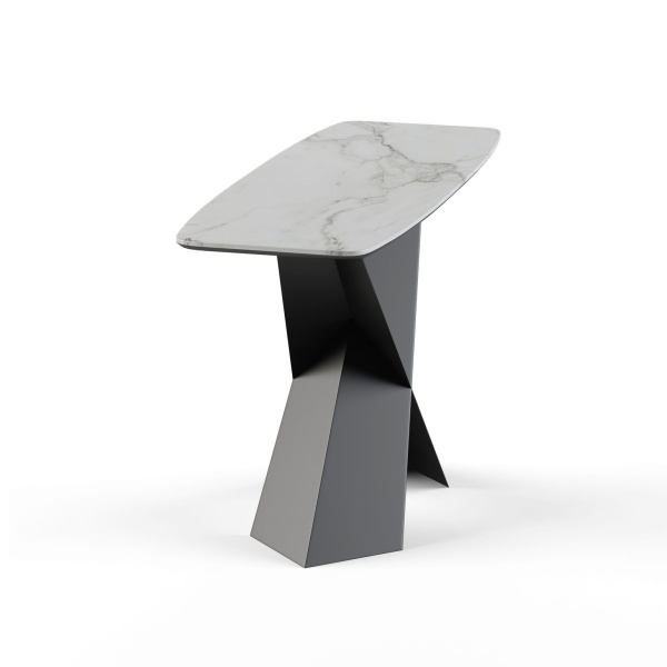 Консоль Tyler 130 керамика матовая, белая от интернет-магазина IDODOM.RU