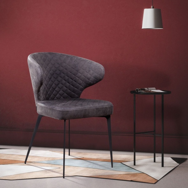 Стул Richard, замша серый от интернет-магазина IDODOM.RU