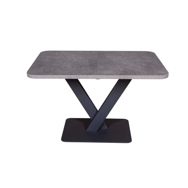 Стол Chester раздвижной  (120+40) камень темный, опоры черные от интернет-магазина IDODOM.RU