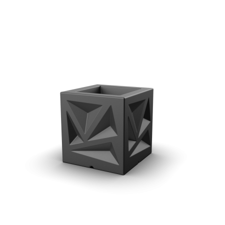 Кашпо Icelandic Cube DB Coal Black