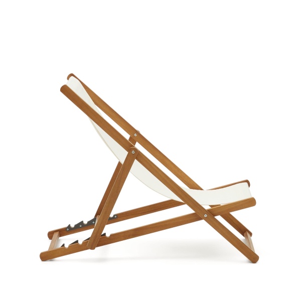 Шезлонг Adredna из массива акации бежевый от интернет-магазина IDODOM.RU