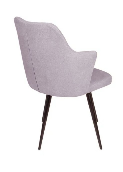 Стул поворотный на 90 градусов, функция возврата, антишум Hunt ромб, бархат светло-серый 26 / чёрный конус от интернет-магазина IDODOM.RU