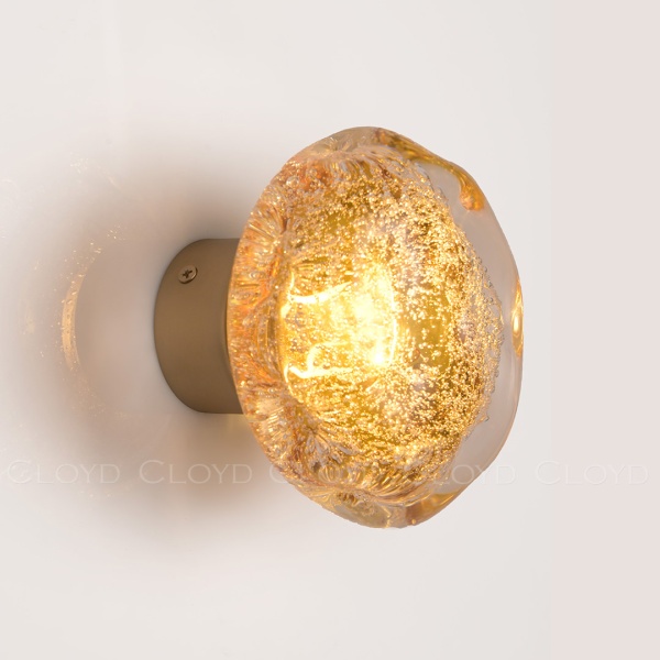 Бра Cloyd VOCAL W1 / латунь - янтарное стекло (арт.20368) от интернет-магазина IDODOM.RU