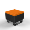 Скамейка Brick 60 Coal Black, Orange
