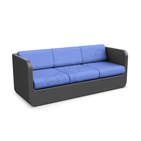 Диван Grace с подушками Coal Black, Navy