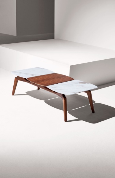 Столик Mixta Trio 1S орех / 2S мрамор от интернет-магазина IDODOM.RU