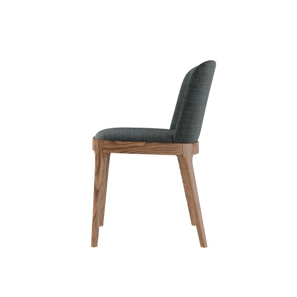 Стул Magda без стежек, массив бук, рогожка черный от интернет-магазина IDODOM.RU