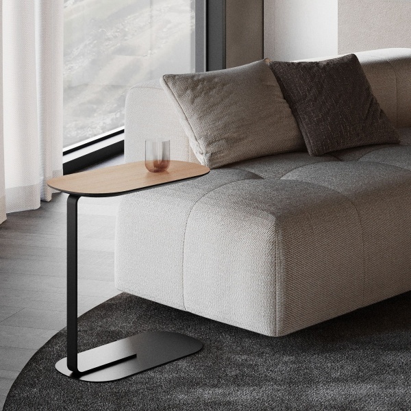 Журнальный столик приставной Side шпон ванильный шоколад от интернет-магазина IDODOM.RU