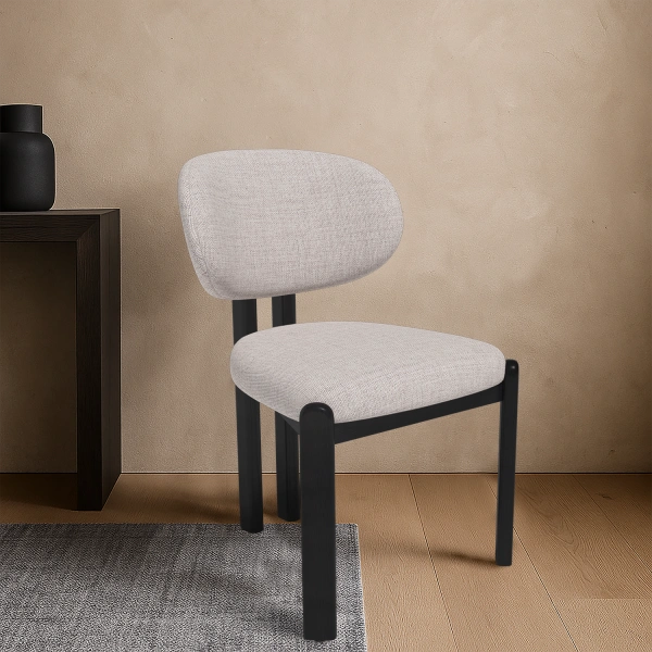 Стул Galloti, бук черный, рогожка wellton 953 от интернет-магазина IDODOM.RU