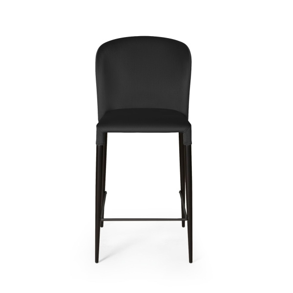 Стул полубарный Albert, бархат антрацит 14/опора конус от интернет-магазина IDODOM.RU