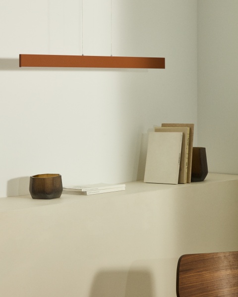 Подвесной светильник Boadella из алюминия с терракотовой отделкой от интернет-магазина IDODOM.RU